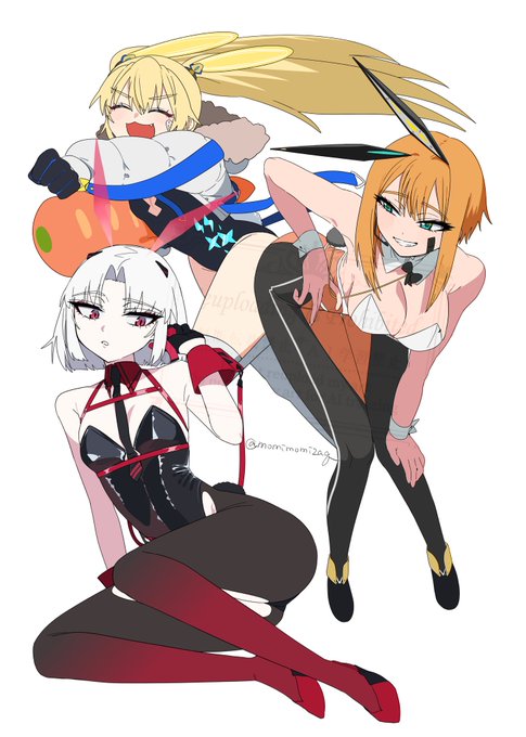 ⚡️🐰🐰🐰⚡️
C105の現地限定おバニーセットに付く予定のペーパー絵です 