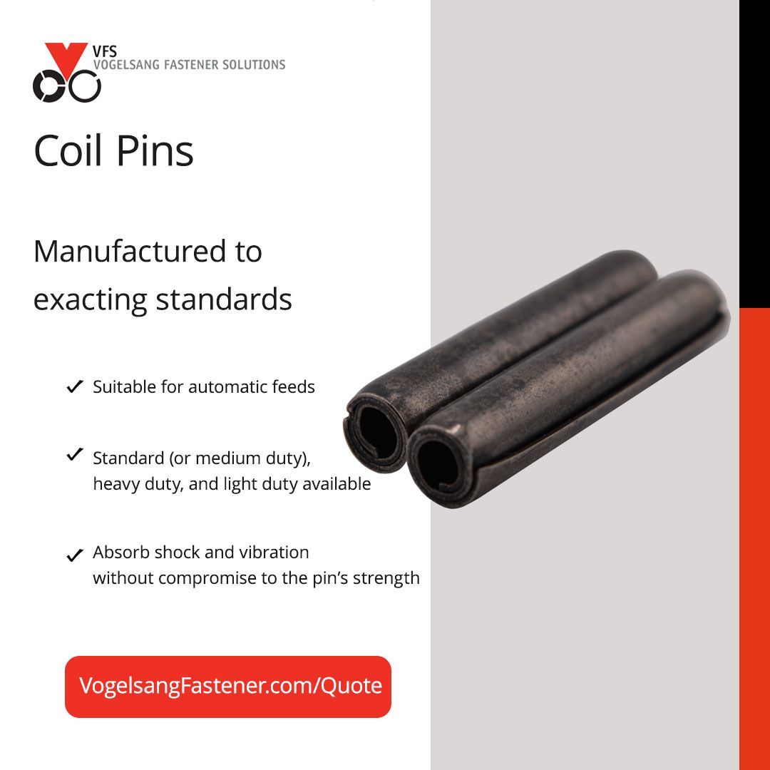 VogelsangUSA's tweet image. 🔩 Looking for reliable, high-performance fastening solutions? Our coiled spring pins are ideal for everything from automotive to industrial designs. See how they can simplify assembly and enhance reliability. buff.ly/3zzMk41 

#CoiledSpringPins #FasteningSolutions