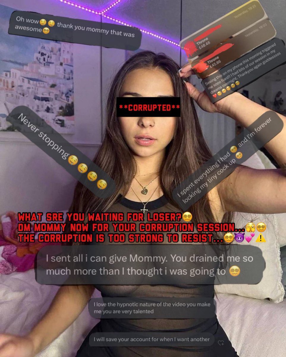 GoonerAlisha's tweet photo. Mommy is corrupting more and more gooners into being permanent porn addicted losers…😈😵‍💫
You know you crave a corruption session, to be permanently broken and turned into a irreversible porn addicted gooner😵‍💫💕
So what are you waiting for gooner? DM me😵‍💫
(Btw i offer christmas discounts..🫣)