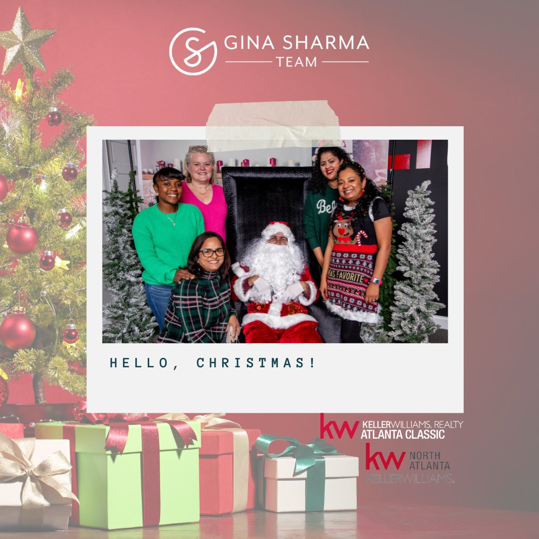 ginasharma's tweet photo. The Gina Sharma Team! All dolled up for Christmas. https://t.co/nfuGI8u375