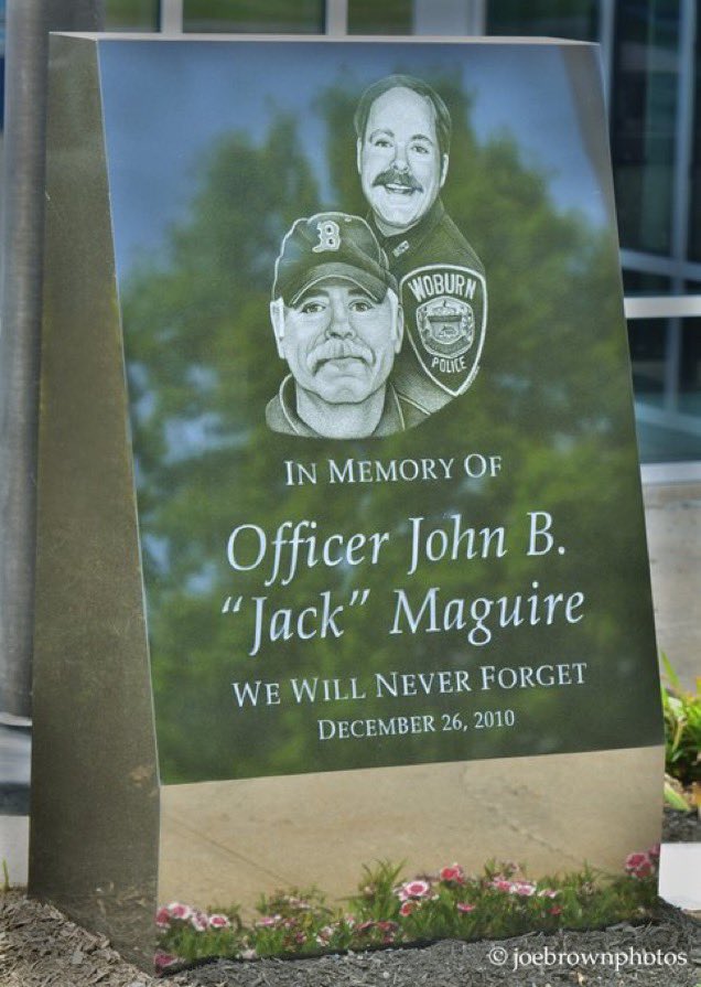 ChiefFerullo's tweet image. As you go about your day today, please remember the sacrifice made by Woburn Police Officer John B. “Jack” Maguire who was shot and killed in the line of duty 14 years ago tonight responding to an armed robbery. Please hold the Maguire family and WPD in your thoughts.