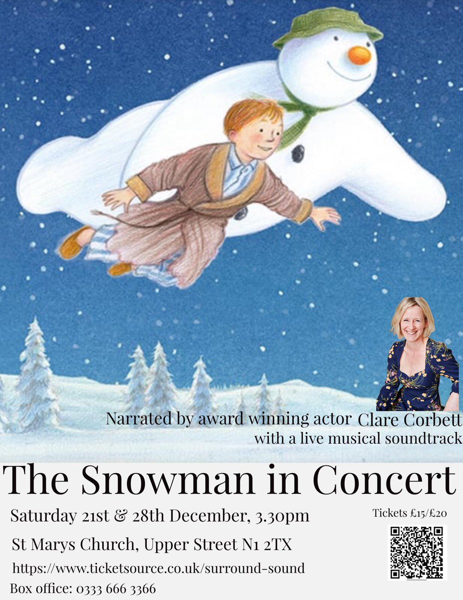 Surround Sound (@musicsurrounds) on Twitter photo Wondering what to do with the children before school is back? We have performances of #TheSnowman narrated by award winning <a href="/LitRedCorvette/">ClareCorbett</a> & with <a href="/voiceUKbbc/">TheVoiceUK</a> #kids finalist Seb Collins: tomorrow Dec 27& 28th ticketsource.co.uk/surround-sound/ #whatsonlondon <a href="/ASBlackheath/">All Saints' Blackheath</a> <a href="/StMaryIslington/">St Mary's</a> Wondering what to do with the children before school is back? We have performances of #TheSnowman narrated by award winning <a href="/LitRedCorvette/">ClareCorbett</a> & with <a href="/voiceUKbbc/">TheVoiceUK</a> #kids finalist Seb Collins: tomorrow Dec 27& 28th ticketsource.co.uk/surround-sound/ #whatsonlondon <a href="/ASBlackheath/">All Saints' Blackheath</a> <a href="/StMaryIslington/">St Mary's</a>