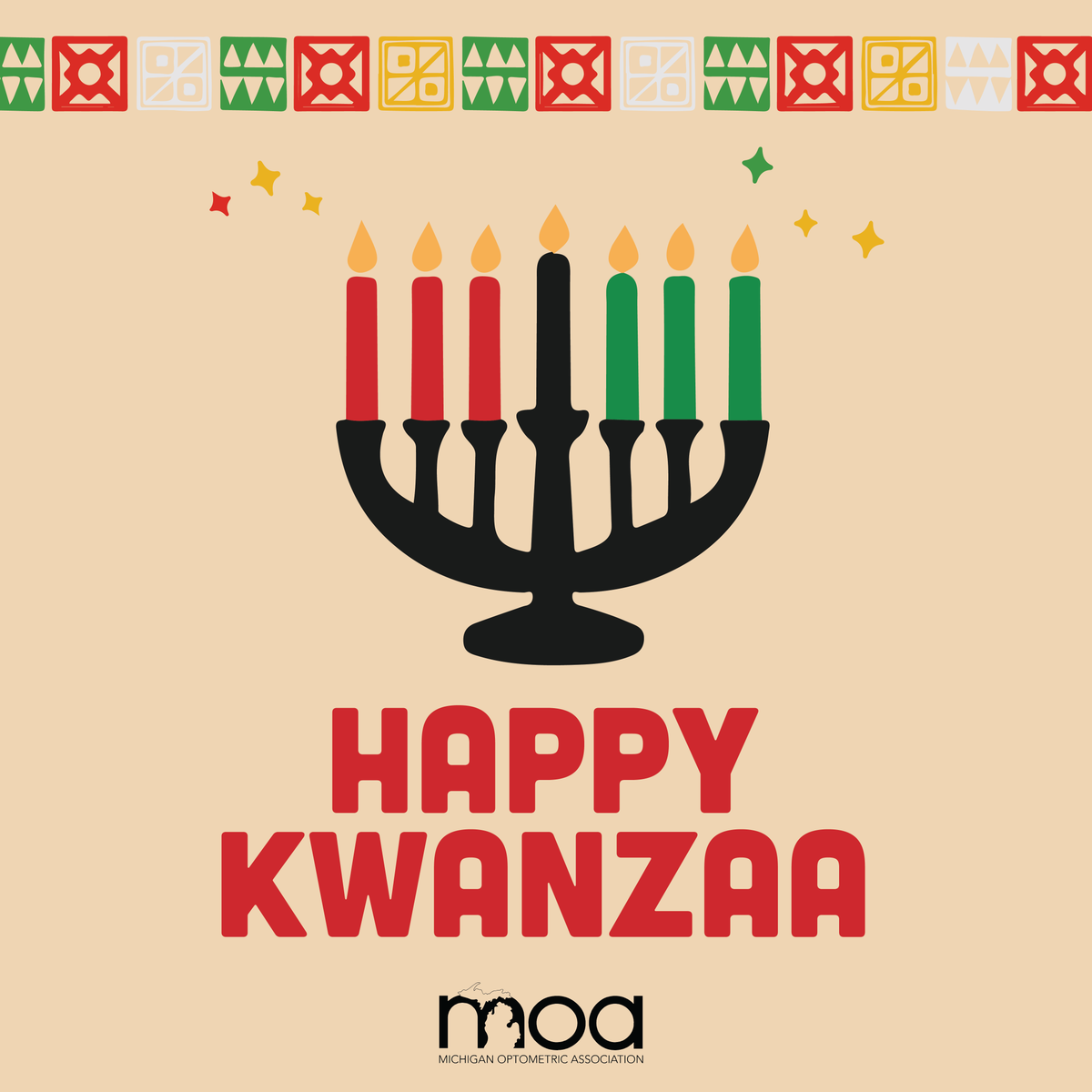MichOptometrist's tweet photo. Happy Kwanzaa from the Michigan Optometric Association!  We extend our warmest wishes for a joyous and meaningful holiday season. May this Kwanzaa bring you closer to your community and inspire a vision of strength and unity. 

#Kwanzaa #Optometry #UnityInVision https://t.co/smAE5Nqt2q