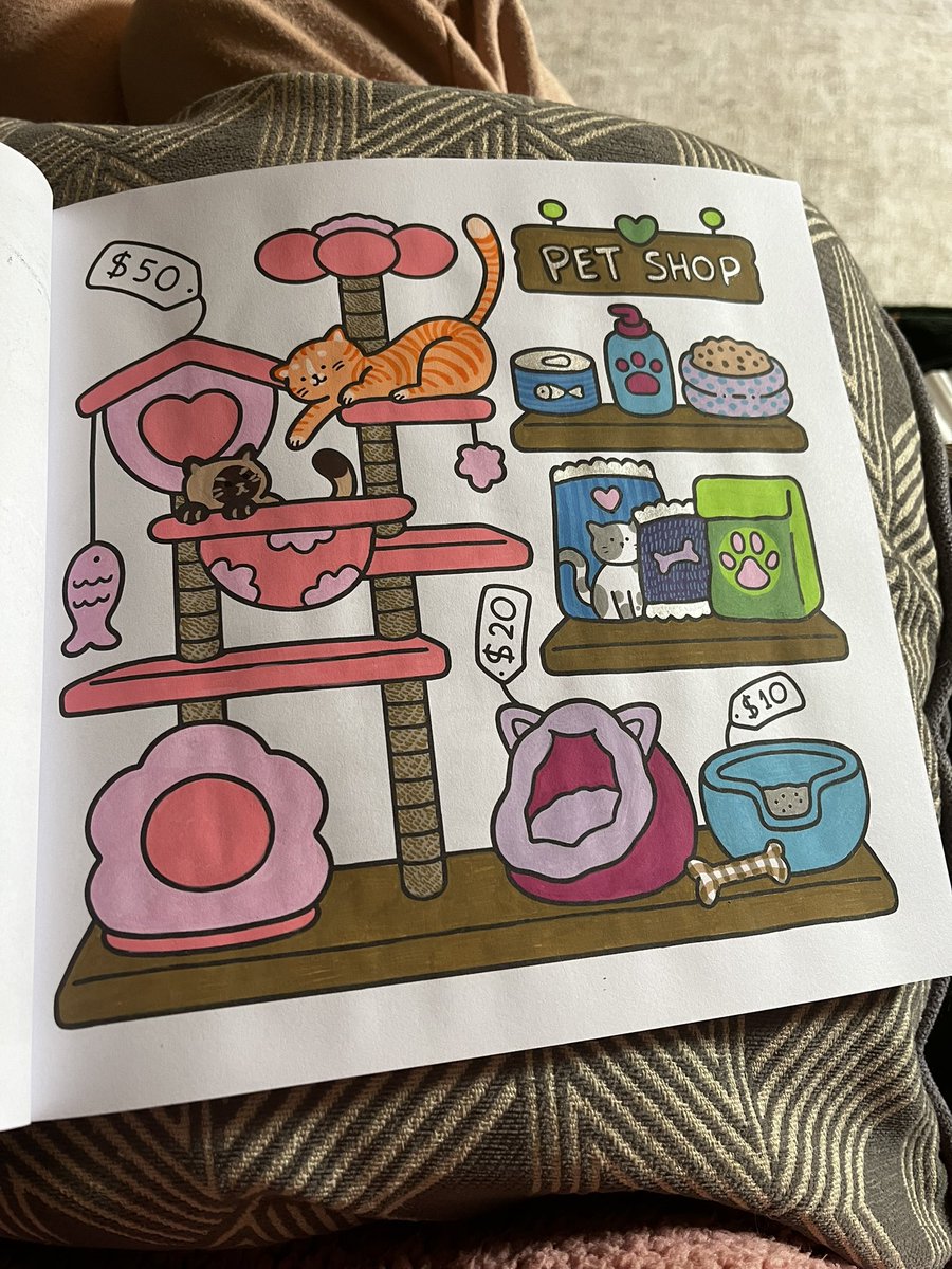 nasadxg's tweet photo. okay but.    this is the cutest colouring book in the world and i have spent HOURS AND HOURS just colouring https://t.co/id33jNqBpB