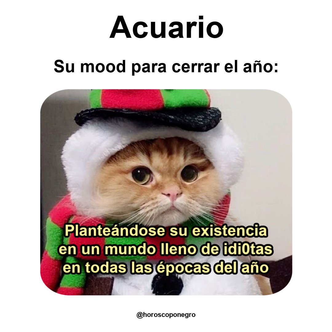 acuario_hn's tweet photo. El mood de Acuario para cerrar el año ♒️🤣🤣 https://t.co/jyXSU24HVG