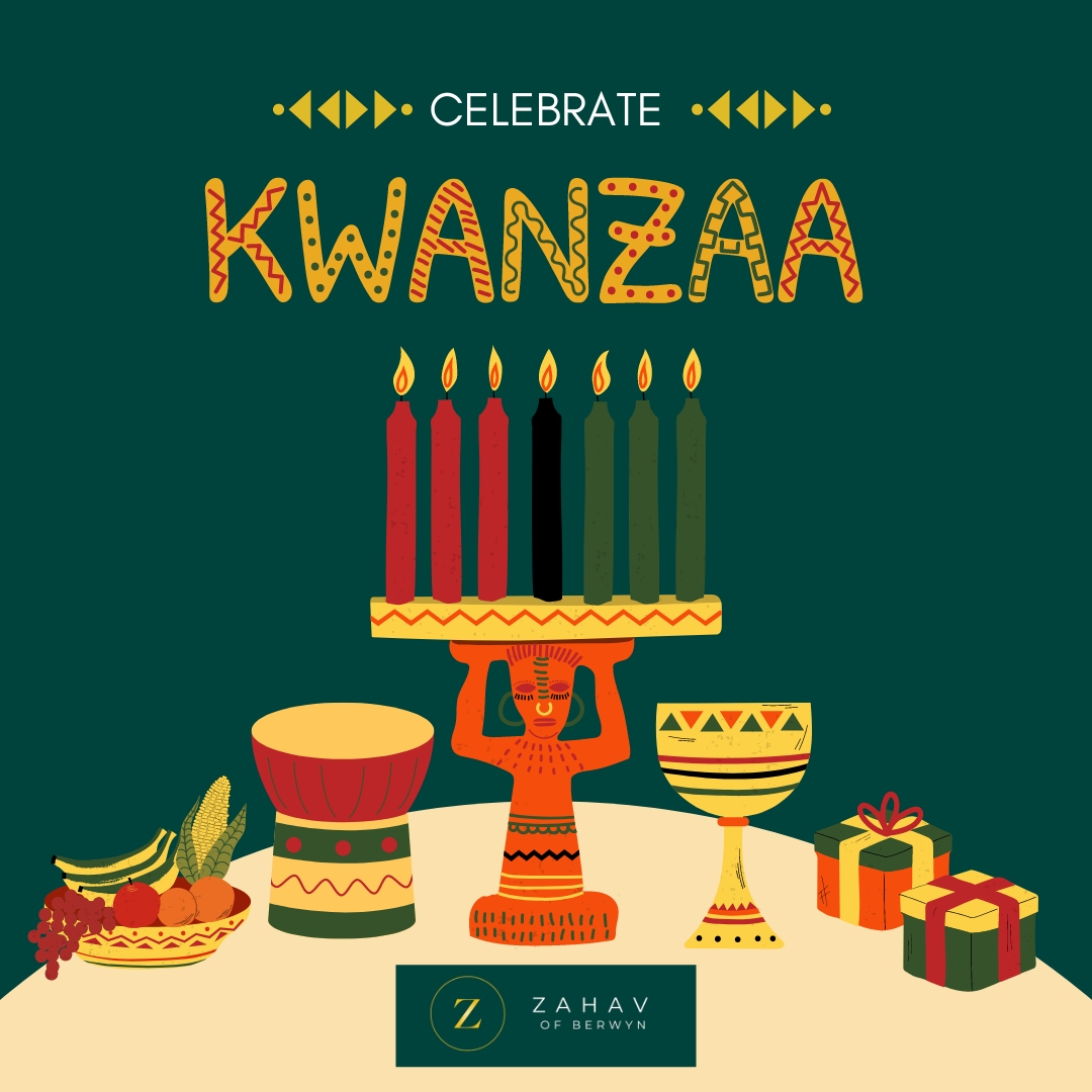 ZahavofBerwyn's tweet photo. Happy Kwanzaa! Celebrating unity, culture, and community this season. 💚 May your days be filled with joy and reflection! 

#Kwanzaa #ZahavOfBerwyn #BerwynIL https://t.co/ioiMooPLrS