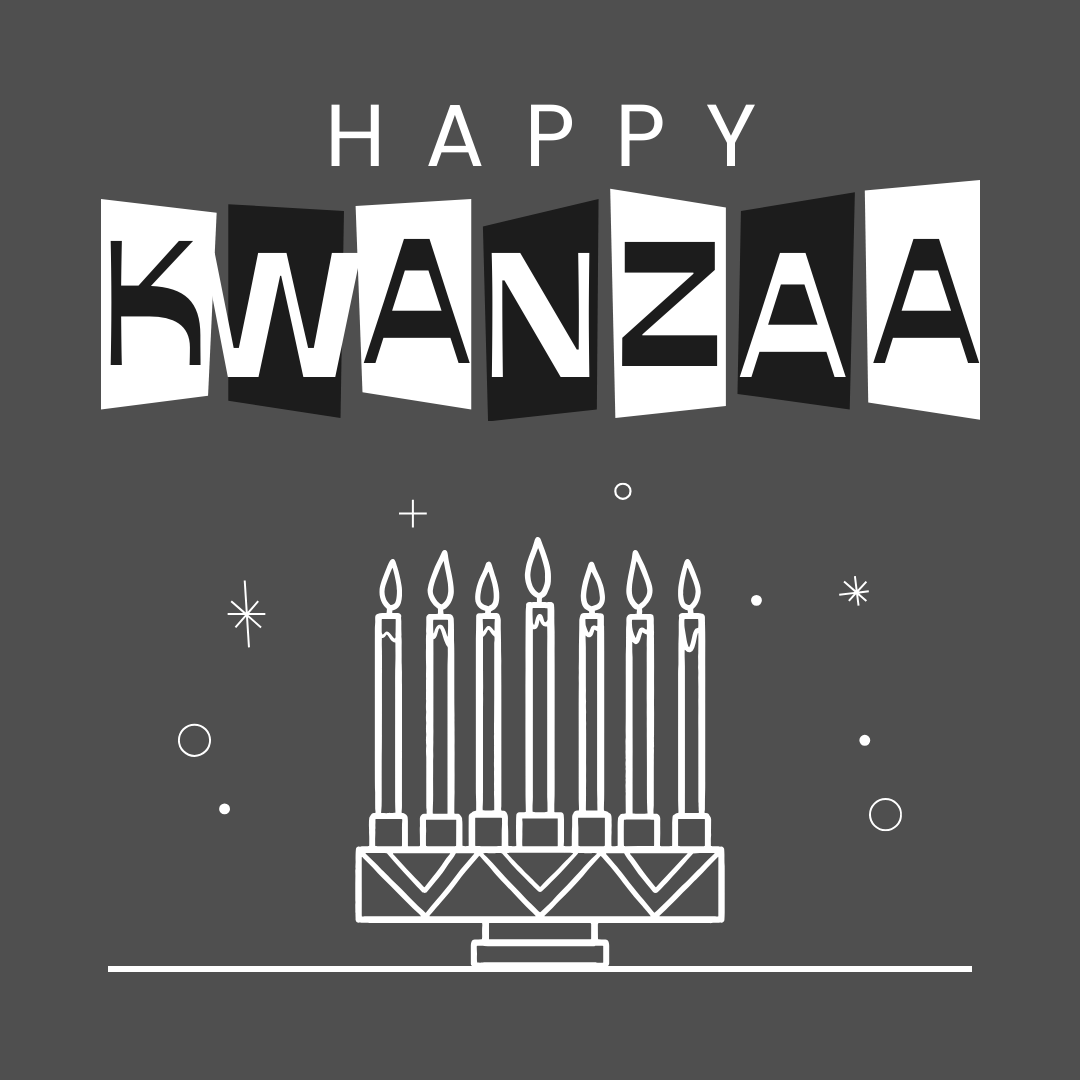 Wishing you &amp; yours a joyous Kwanza! ✨