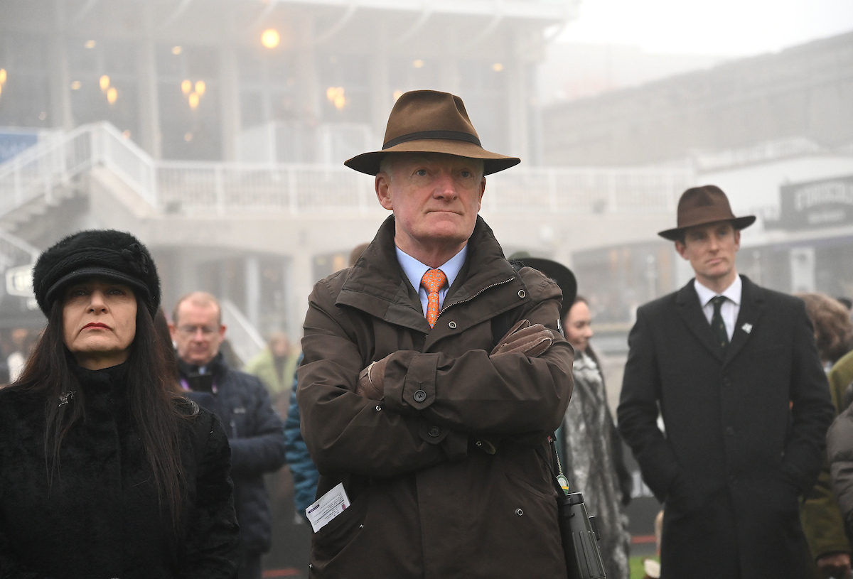 Willie Mullins at Leopardstown watching Constitution Hill beat Lossiemouth

📸: Healy Racing