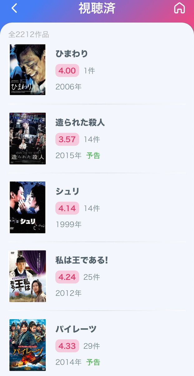 kctd56's tweet photo. 韓流🇰🇷華流🇨🇳🇹🇼
タイ流は2年
韓流・華流20年
🇰🇷・🇨🇳・🇹🇼・🇹🇭合わせては2200本以上視聴済み(アジドラ大辞典視聴済みの調べ)

 #台湾ドラマ好きな人と繋がりたい 
#韓国ドラマ好きな人と繋がりたい
#中国ドラマ好きな人と繋がりたい https://t.co/cjksTonNv2