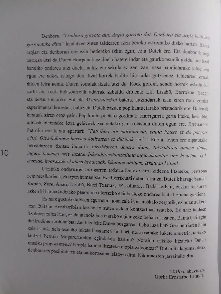DUT taldearen inguruko biogafia lan batean aitzin-solasa idazteko parada izan nuen, duela 5urte. Inork nahi balu irakurri.