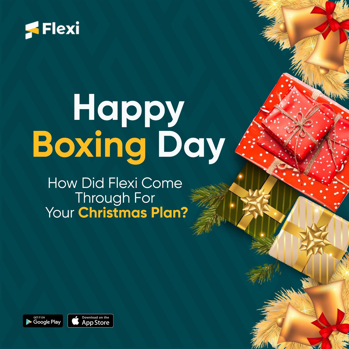 flexi_ng's tweet photo. Still the season of celebration! Let us know in the comment section 👇!
#flexi #flexiloans #flexicash https://t.co/VcayXlGspN