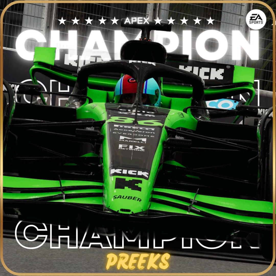 PowerGridRacing's tweet photo. END OF SEASON AWARDS - APEX TIER

A battle to the final round saw Preeks take home the Apex Championship and the Constructors as well. 

Prayforye takes home Driver of the Season voted by his fellow drivers 

Bason is Most Improved after giving Preeks a great fight

#PGR https://t.co/cT1adGFjj8