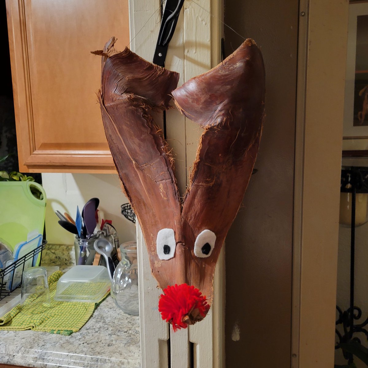 In California, we decorate our palm trees ...