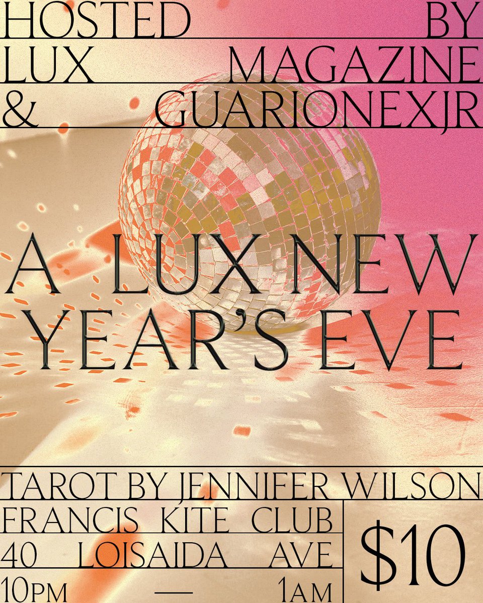 average lady (@girlcloudnine) on Twitter photo Y'all like New Year's? Get tarot reading, groove, and chat shit with me at the <a href="/readlux/">Lux Magazine</a> party 👯♀️ Y'all like New Year's? Get tarot reading, groove, and chat shit with me at the <a href="/readlux/">Lux Magazine</a> party 👯♀️
