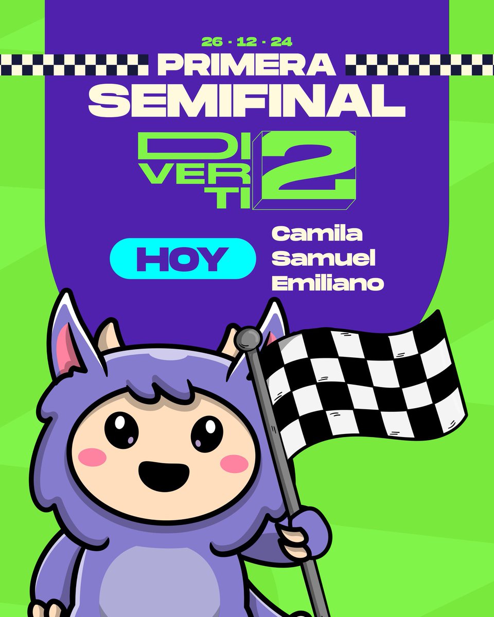 canaltelecafe's tweet photo. Hoy comienzan las finales más esperadas de #Diverti2 ¡Nos vemos a las 3:30 pm por la señal de nuestro canal #Telecafe

#FinalesDiverti2 #CanalTelecafé https://t.co/aCfAqagPRd