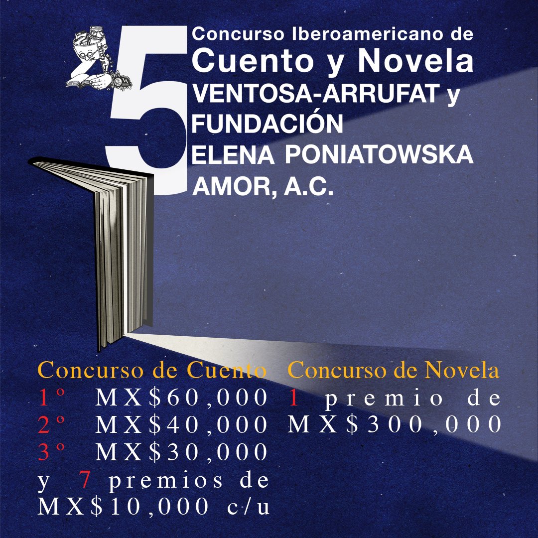 ¿Sabías que tenemos un concurso de cuento y novela en el que puedes ganar premios en efectivo y la publicación de tu obra.?

Checa las bases:
fundacionelenaponiatowska.org
#libros #literatura #cultura #ElenaPoniatowska #CulturaEnMovimiento #Iberoamerica