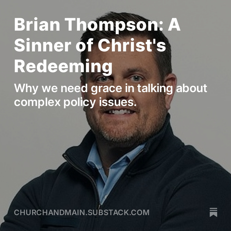churchandmain's tweet photo. I wrote an article on the murder of Brian Thompson, that can also be listened to as a podcast.  I based it on the Anglican prayer given after someone dies where you say that someone is a sinner of Christ's redeeming. https://t.co/RO3NSTIsd1