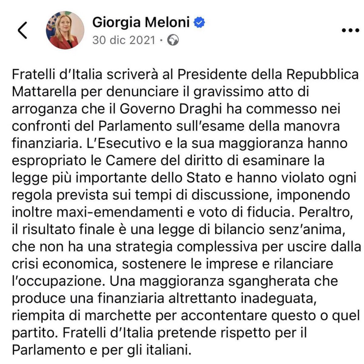 SabinaCusin's tweet image. Si sono ridotti al 27 dicembre e chiederanno la #fiducia sulla #finanziaria per scongiurare l&apos;esercizio provvisorio.
Impediscono la discussione degli emendamenti.
Ormai il Parlamento è un bivacco di manipoli. #scrivicialtrona