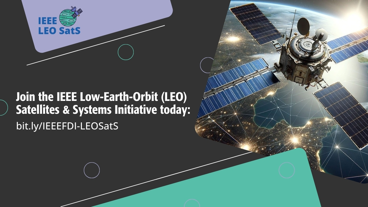 By the way, if you're interested in learning more about low-Earth orbit satellites and #communications, come check out the IEEE #LEOSatellites and Systems Initiative web portal. It has on-demand presentations, publications, and more: bit.ly/IEEEFDI-LEOSatS #IEEELEOSatS