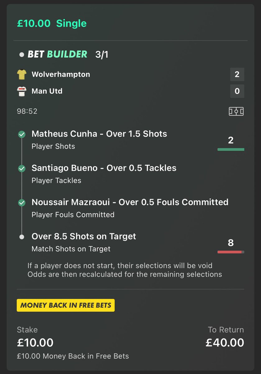ValueBetSpotter's tweet photo. 🤯 THIS BET IS A WINNER!!!

👀 Cunha had a shot on target directly from a corner in the first half 
👀 Ait-Nouri’s shot was deflected &amp; saved by Onana’s feet.

Both of these were shots on target.

We need Opta to give us one.

LIKE ❤️ SO OPTA CAN SEE THIS!!! https://t.co/QerfmQWbSu
