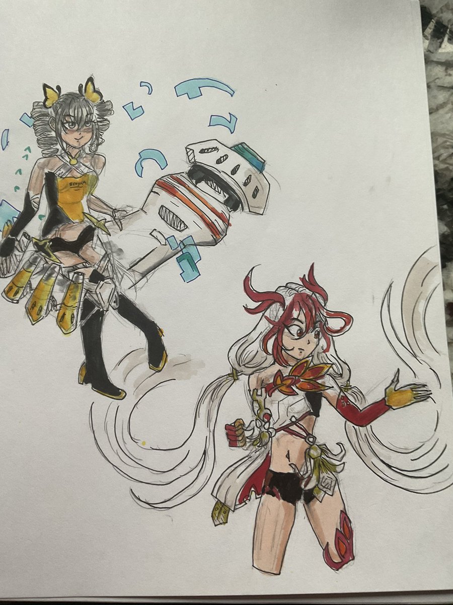 Did a little self indulgent relaxing last night and drew some Honkai Impact 3rd fanart in my sketchbook (srsly I love that game). I had so much fun it made me realize I need to draw for myself more  #HonkaiImpact3rd #HonkaiImpact #fanart #sketchbook
