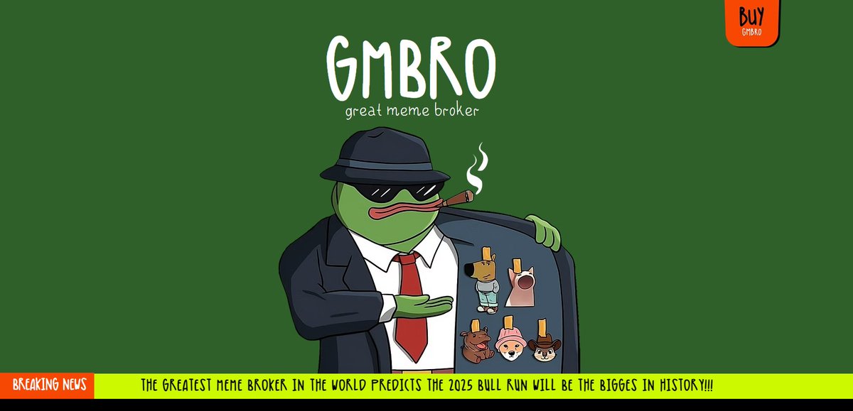 The Great Meme Broker website has officially launched!

greatmemebroker.com