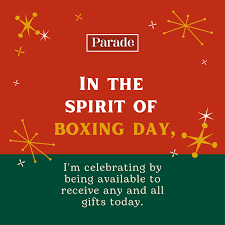 Happy Boxing Day! May your heart be filled with happiness and your day with love