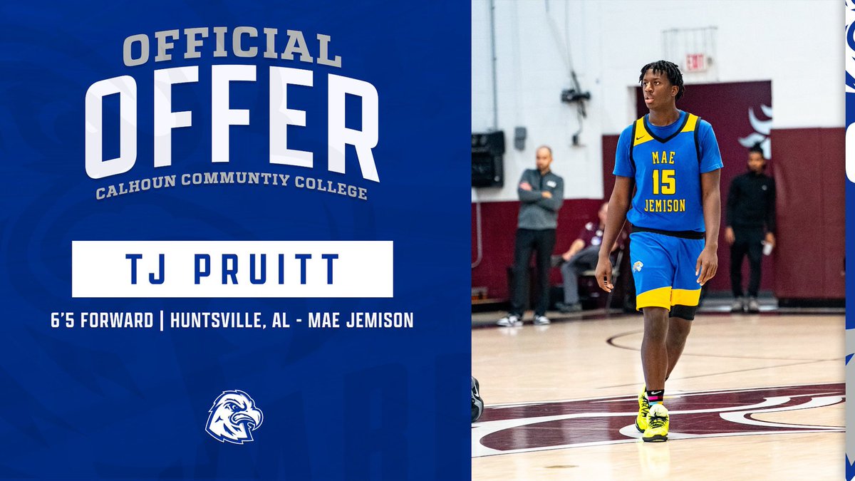 After a great conversation with Coach Powell im blessed to receive an offer from Calhoun Cc💙🤍 #agtg #blessed
