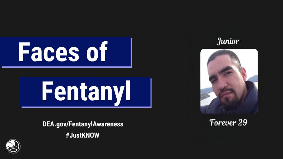 DEACARIBBEANDiv's tweet image. In 2023 DEA seized 80M+ fentanyl-laced, fake Rx pills &amp;amp; 12K+ lbs of fentanyl powder. That’s over 390M deadly doses of fentanyl! Join DEA in remembering the lives lost from fentanyl poisoning by submitting a photo of a loved one lost to fentanyl.#JustKNOW dea.gov/FentanylAwaren…