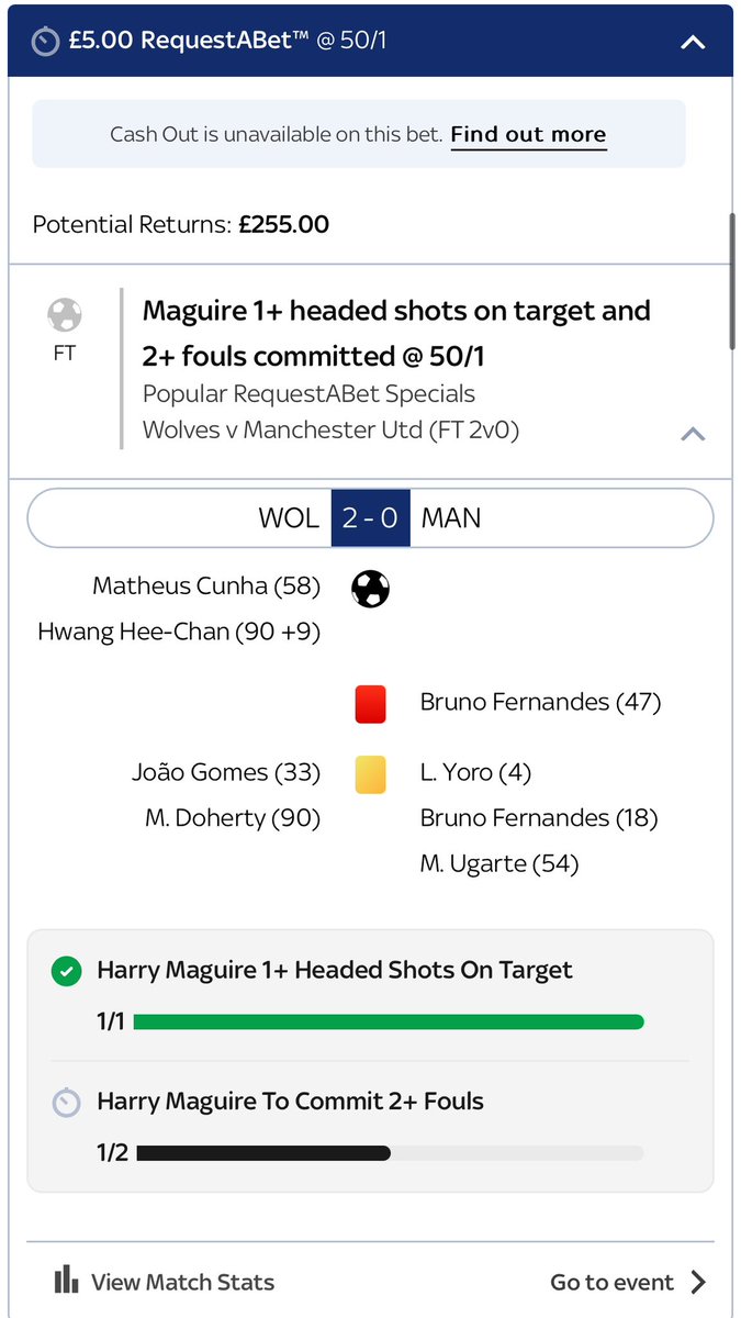 Sproate_'s tweet photo. @SkyBet &amp; @OptaSTATS 

Harry Maguire clattered into Jose Sa in the 88’ minute causing a stoppage in play… does that not count as a FOUL…?! 

Explanation required here!! ↙️⬇️↘️ https://t.co/Q4BslFpUq4