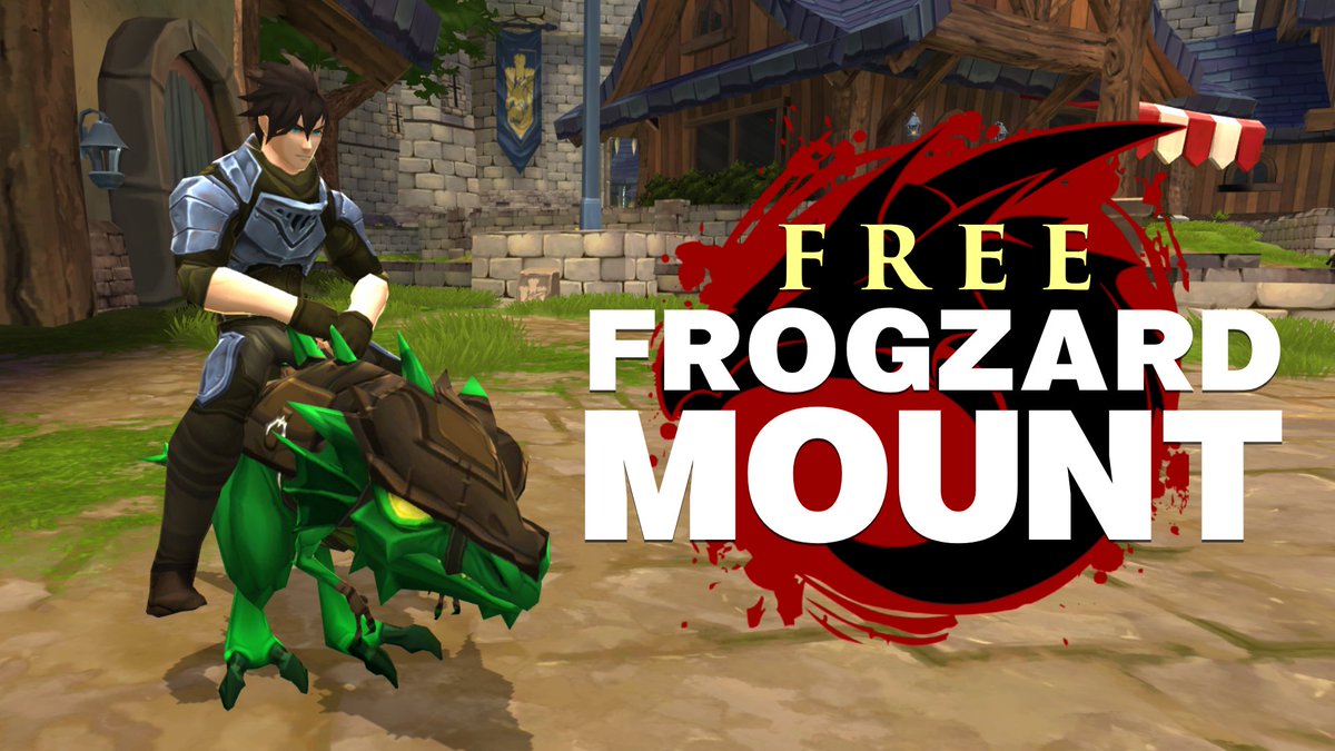 Reminder if you log in right now there is a FREE Frogzard mount waiting for everyone in #AQ3D right now!