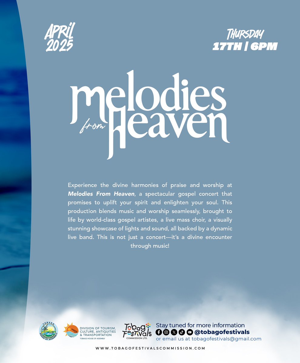 TobagoFestivals's tweet photo. What is the Tobago Rhythm and Soul Festival (TRSF)?
Learn about the island’s newest cultural highlight, set to debut in 2025 under the management of the Tobago Festivals Commission Limited.
#TRSF #FeelTheBeatEmbraceTheCalm https://t.co/sXhlIXGXDJ