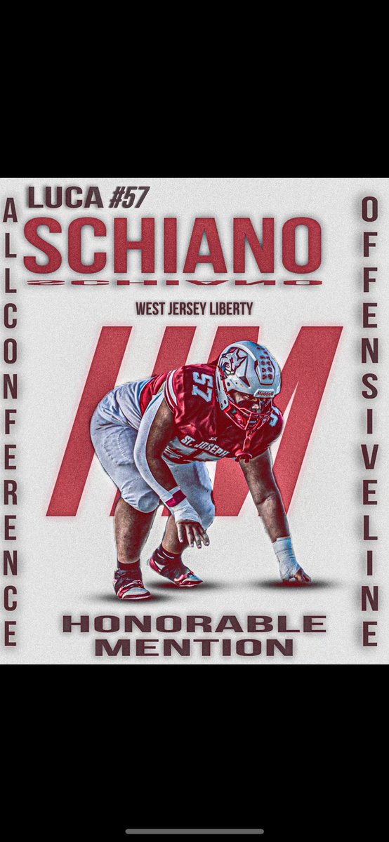 LucaSchiano65's tweet photo. Blessed to be named 2nd team all Atlantic County and receiving honorable mention all conference for West Jersey Liberty https://t.co/FCsupasxZU