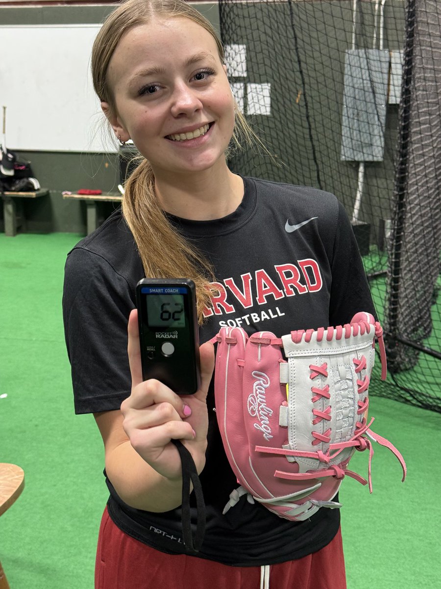 Came in today to break in a new glove and ended up hitting a new PR! <a href="/WILLARDSOFTBALL/">Willard Softball</a> <a href="/HarvardSB/">Harvard Softball</a> <a href="/jewellsoftball/">William Jewell Softball</a> <a href="/KUSoftball/">Kansas Softball</a>