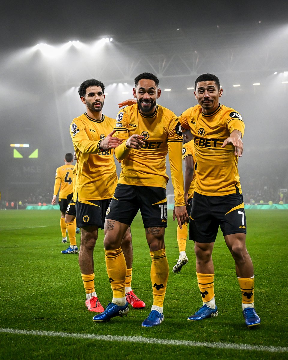 AEFootball_'s tweet photo. Matheus Cunha's performance against Manchester United using numbers:

92 Touches
86% Passing Success
67% Successful Dribbles
13 Ground Duels Won
1 Goal
1 Assist

FT: Wolves 2-0 Man United

Wolves move out of the relegation places.

#WOLMUN https://t.co/bJA3ztfxSK