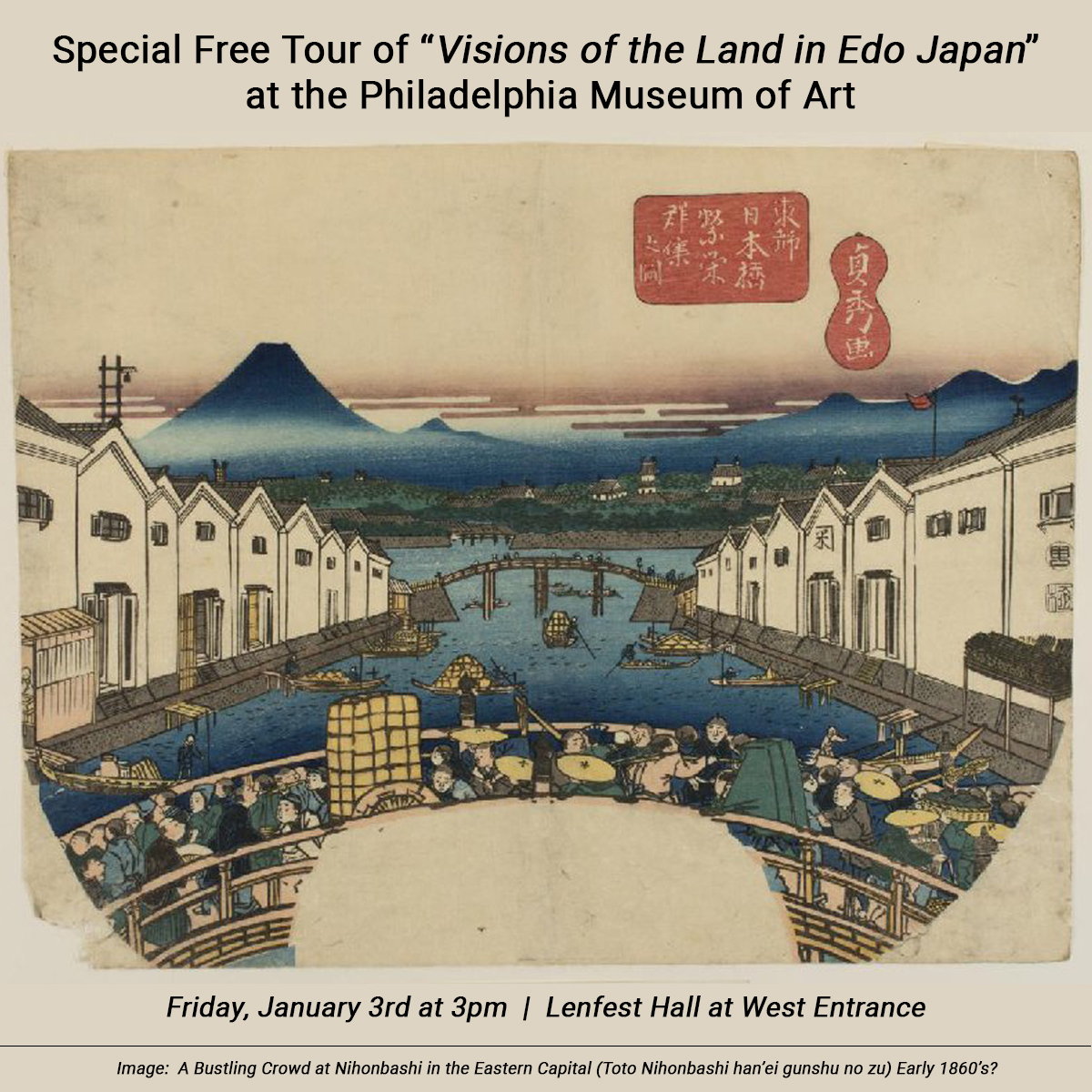 Shofuso Japanese Cultural Center (@shofuso) on Twitter photo Join us at the <a href="/philamuseum/">Philadelphia Museum of Art</a> for a special tour of the exhibition, "Visions of the Land in Edo Japan" on January 3rd, at 3pm. Free with admission to the PMA. Spaces are limited and are first-come-first-served. For more information visit japanphilly.org/event/visions-… Join us at the <a href="/philamuseum/">Philadelphia Museum of Art</a> for a special tour of the exhibition, "Visions of the Land in Edo Japan" on January 3rd, at 3pm. Free with admission to the PMA. Spaces are limited and are first-come-first-served. For more information visit japanphilly.org/event/visions-…