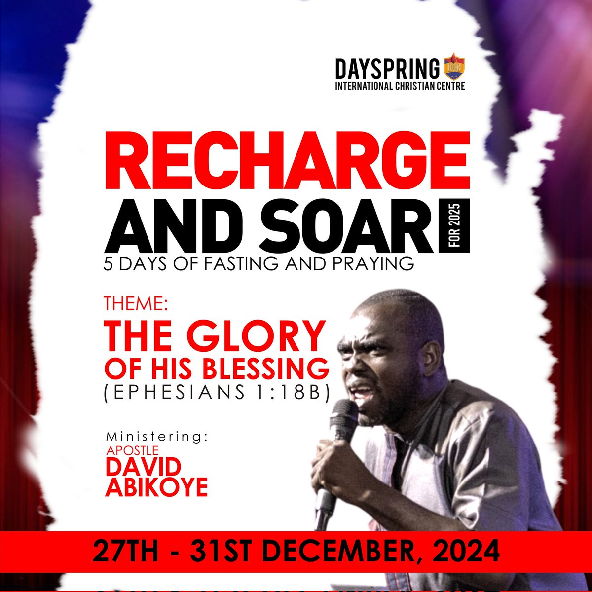 dci_mandate's tweet photo. In a swift moment 2025 is approaching.
We need to be extremely prepared for the event, goals, plans and purpose of God in our lives in the year 2025.
So therefore with all joy and expectations let come fasting as we pray, tarry and praise God for 2025.
#RASFOR2025 #DavidAbikoye https://t.co/IdkaIjftAP