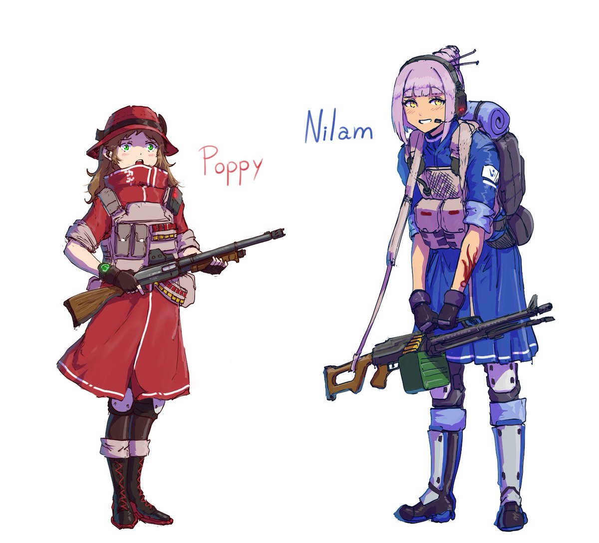 「poppy and nilam 」|Haon | Commissions Closed (3/3)のイラスト