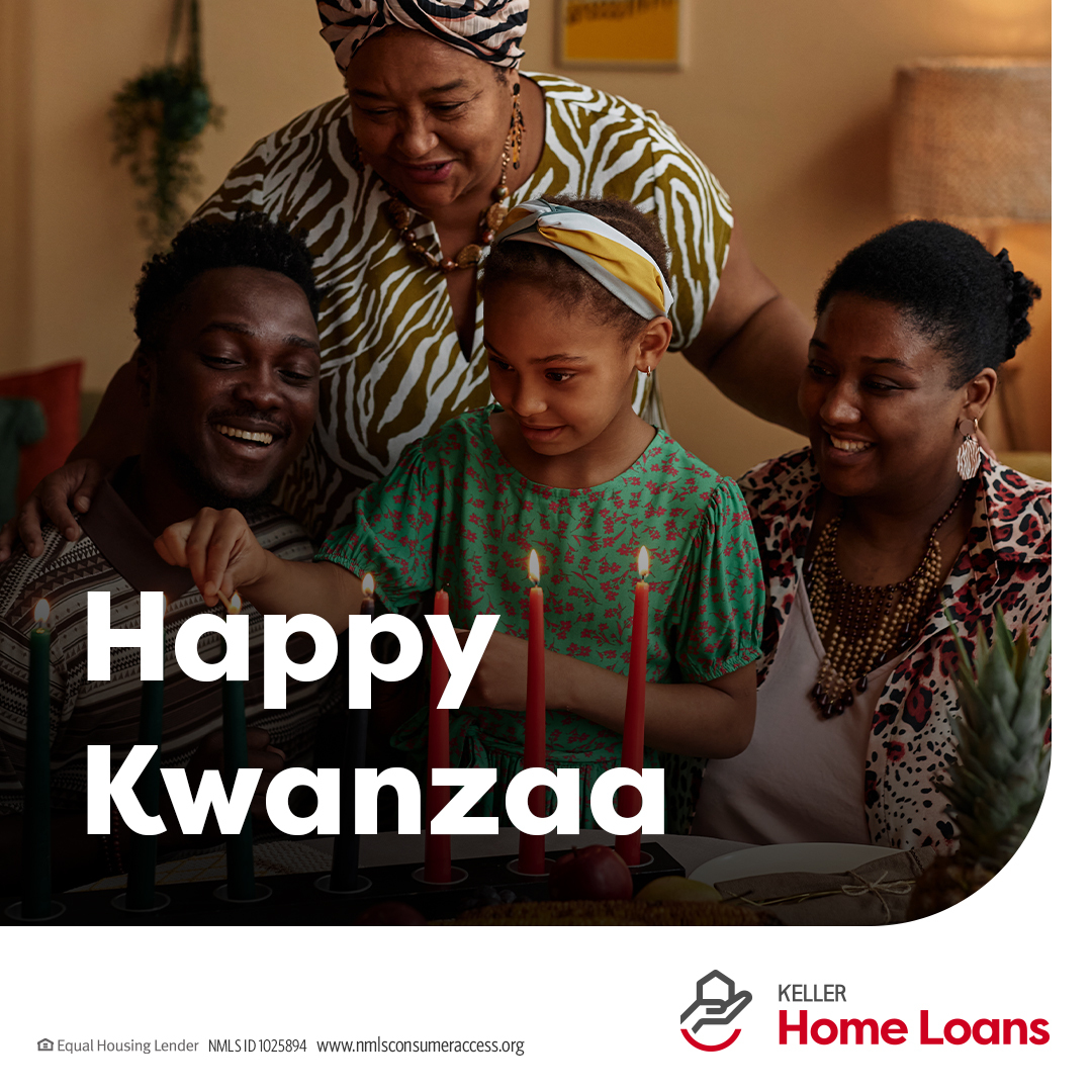 kellerhomeloans's tweet image. As we light the candles of the kinara, let’s embrace the spirit of togetherness. Happy Kwanzaa! 🕯️✨

#KellerHomeLoans #Kwanzaa #CelebrateUnity #EmbraceTradition