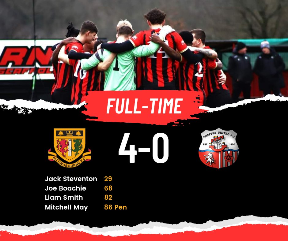 We win the Swale derby in style as we close out the Christmas period with a 4-0 win! 

After today's results we now extend our lead at the top of the table to 3 points!

A massive thank you to all the fans who attended, a whopping 826 attended today's game! #UpTheBrickies