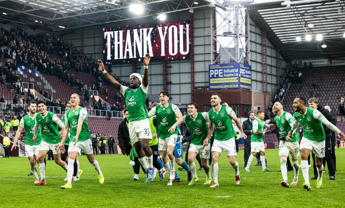 𝐓𝐡𝐚𝐧𝐤 𝐲𝐨𝐮 for your support today, Hibees!

Enjoy the rest of your Boxing Day 💚