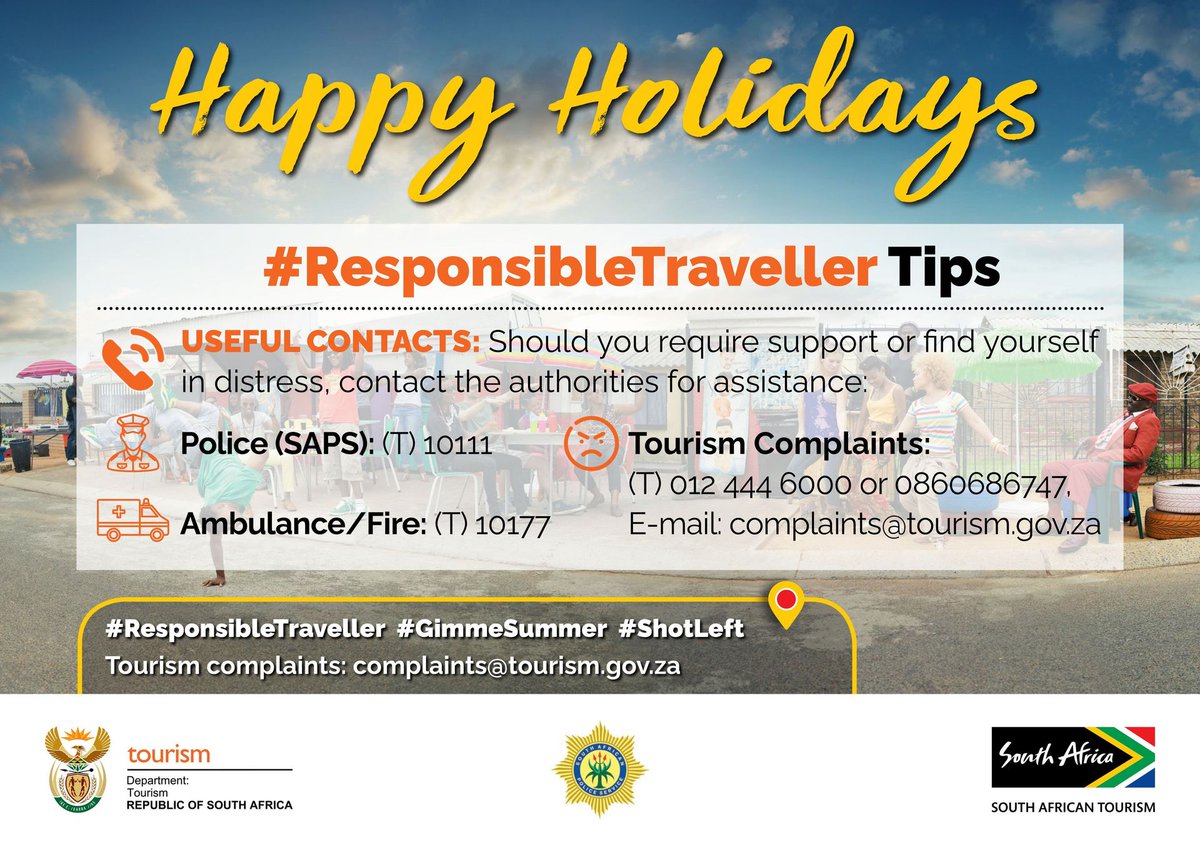 TheCitizen_News's tweet photo. #SPONSORED | Department Travel Tips➡️https://t.co/fADKtRA2IZ

#ResponsibleTraveller #ResponsibleTourismCommunities #HappyHolidays #Shotleft #ShareSouthAfrica #GimmeSummer https://t.co/2faovKprxA