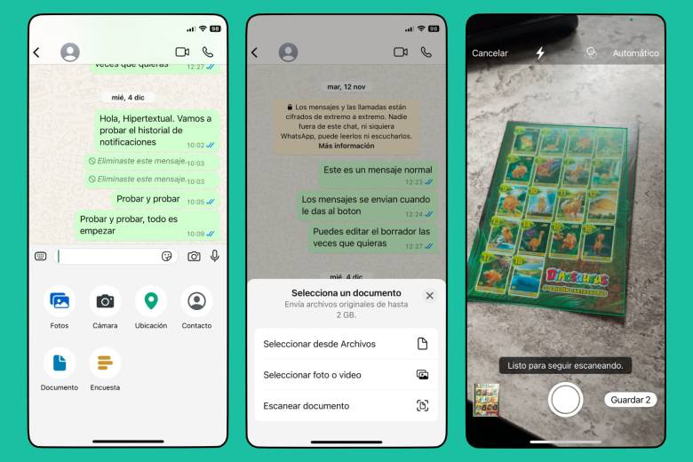 AppleX4_'s tweet image. 📄 ¿Tienes un iPhone? Escanear documentos y convertirlos a PDF directamente desde WhatsApp es facilísimo.

Solo selecciona “Escanear documento” en el menú de archivos, edita y comparte al instante. ¡Ahorra tiempo y sé más productivo! 📱✅

#WhatsApp #iPhoneTips
