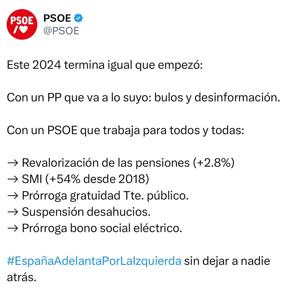De las cinco medidas que reivindica el PSOE en su balance de 2024, dos son del anterior Gobierno de coalición y tres se las ha arrancado Podemos la semana pasada, en la negociación de la ley de eficiencia de la justicia.