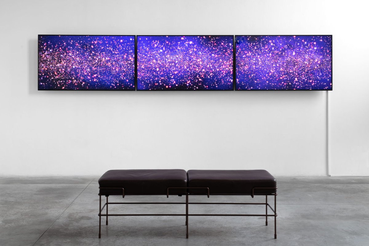 This series of 3 works was presented as a triptych installation at the exhibition REVENANTS, curated by Rectangle and presented at the Wouters Gallery in Brussels last year - I had the pleasure to see it IRL. 

rectangle.be/revenants