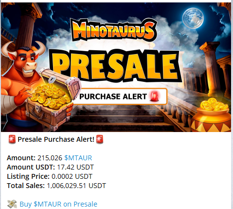 BullSignalsbr's tweet photo. @minotaurus_io 🚀🚀🚀🚀🚀 https://t.co/p50Y7HlpMD