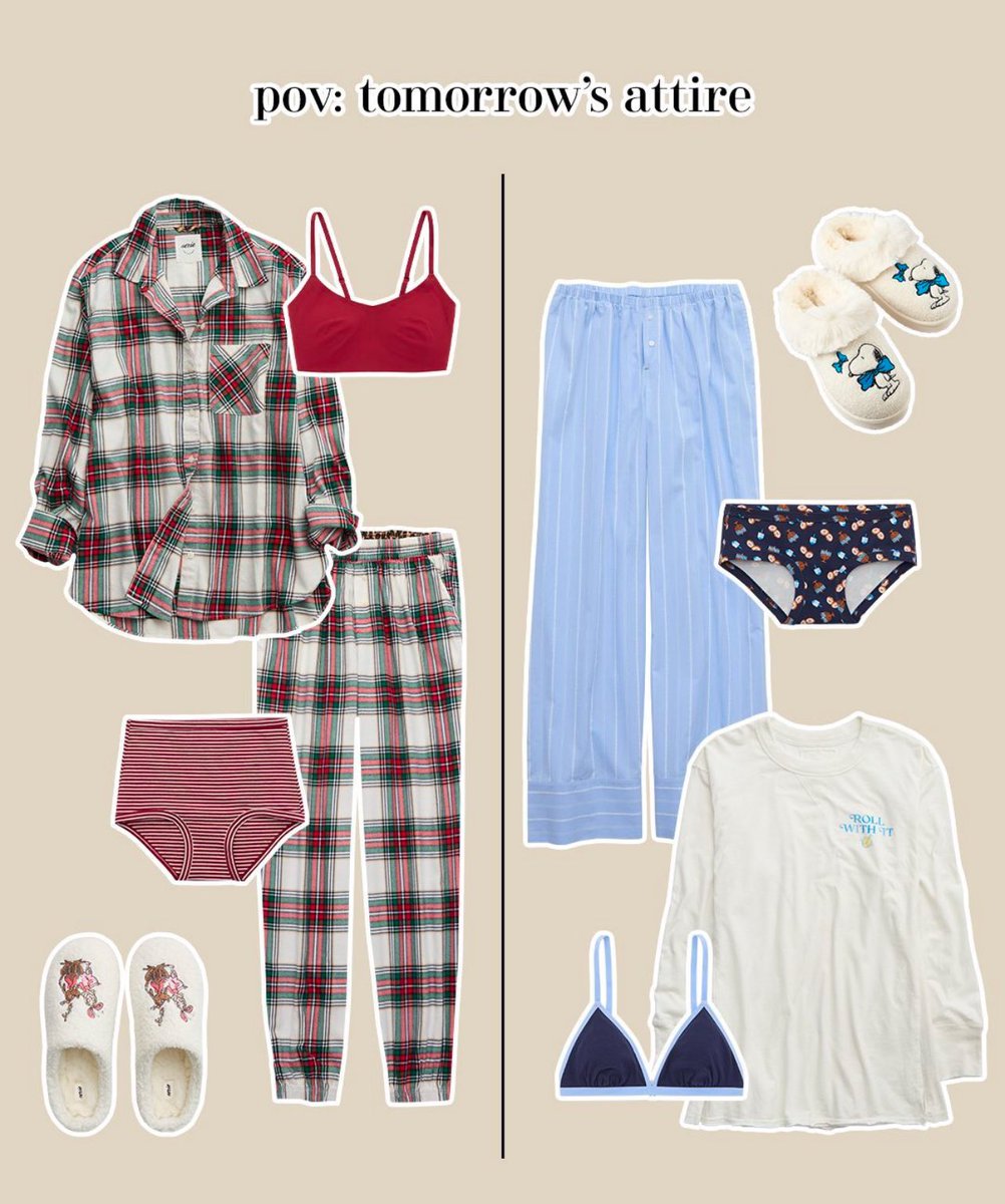 Raise your hand if you are still in your pj’s ? 👋👋😂 <a href="/Aerie/">Aerie</a>