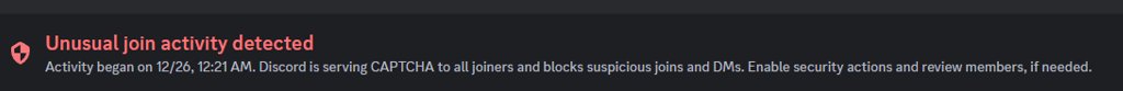 LOL, Discord thought someone doxxed our discord server because of how many people joined from our new map, Gaming Tycoon.