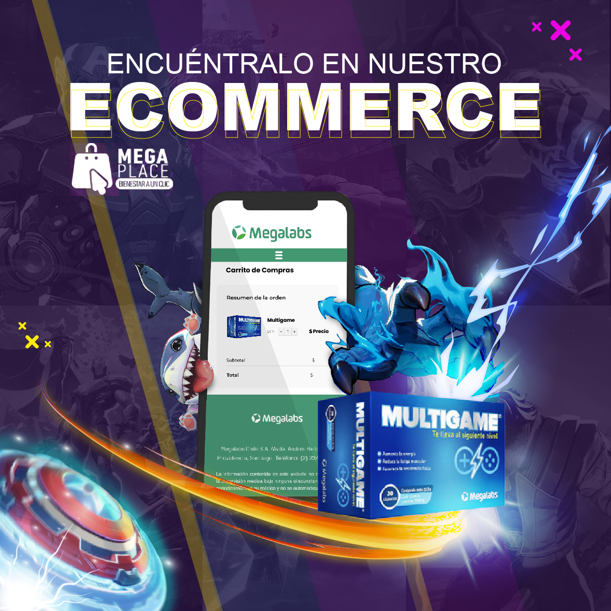 Potencia tu energía, enfoque y resistencia para cada partida épica. 🎮⚡🔋

¡Con #MultiGame, siempre tendrás la ventaja!

🛒 Consíguelo ahora en #MegaPlace y domina en Marvel Rivals 👉🏼 megaplace.cl/producto/multi…

#MultiGamers #MarvelRivals #Gaming #videojuegos #hardware
