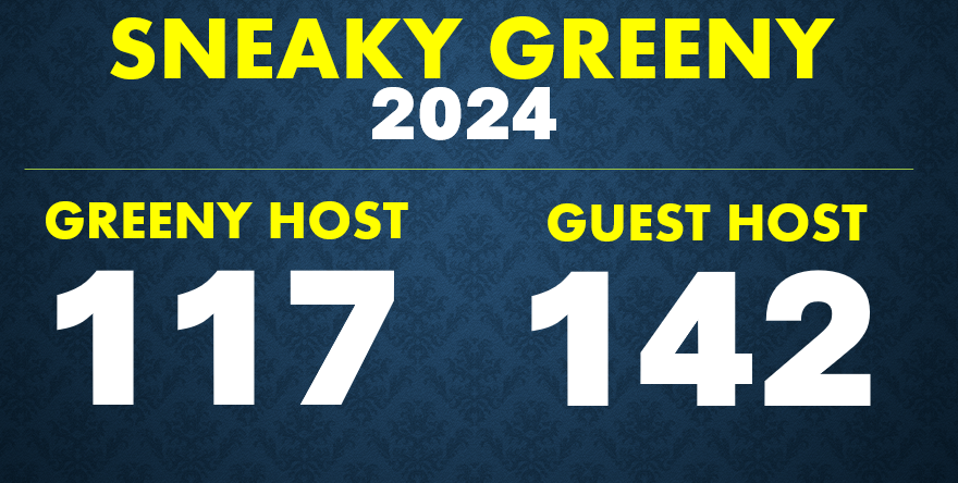 No. 

A quiet week for everyone this Christmas. 

Likely that Greeny does not host tomorrow or the two shows next week. If he misses all three, it will be a complete shutout in December. Potentially going 0-22.